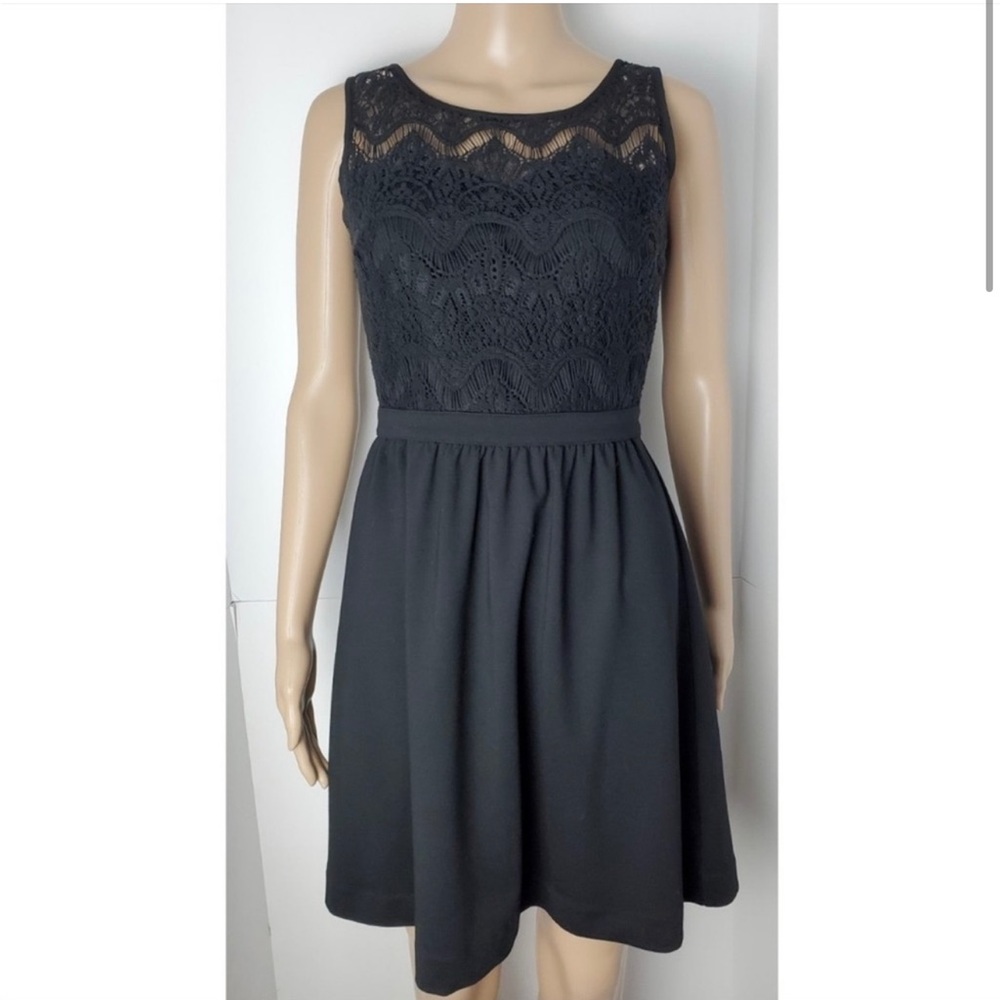 Lily Pulitzer rhea black ponte lace dress